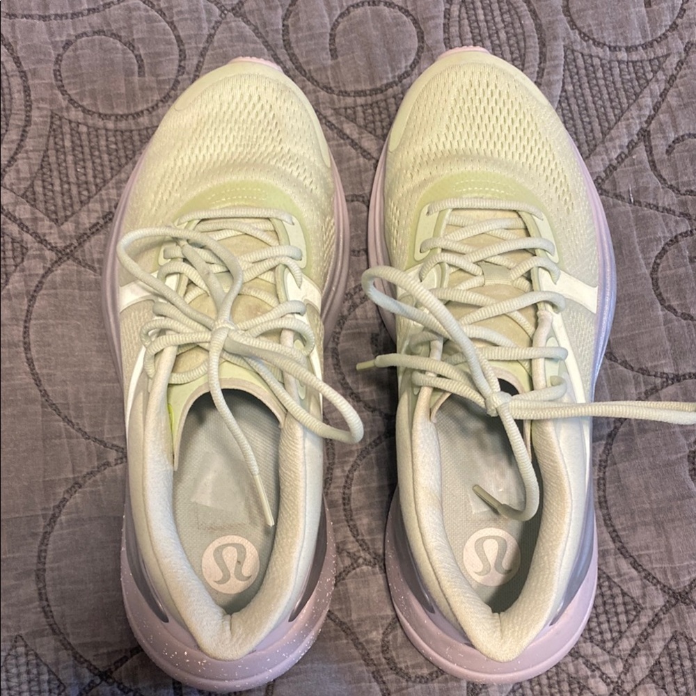 Lululemon Athletica Green Sneakers with Chunky Soles